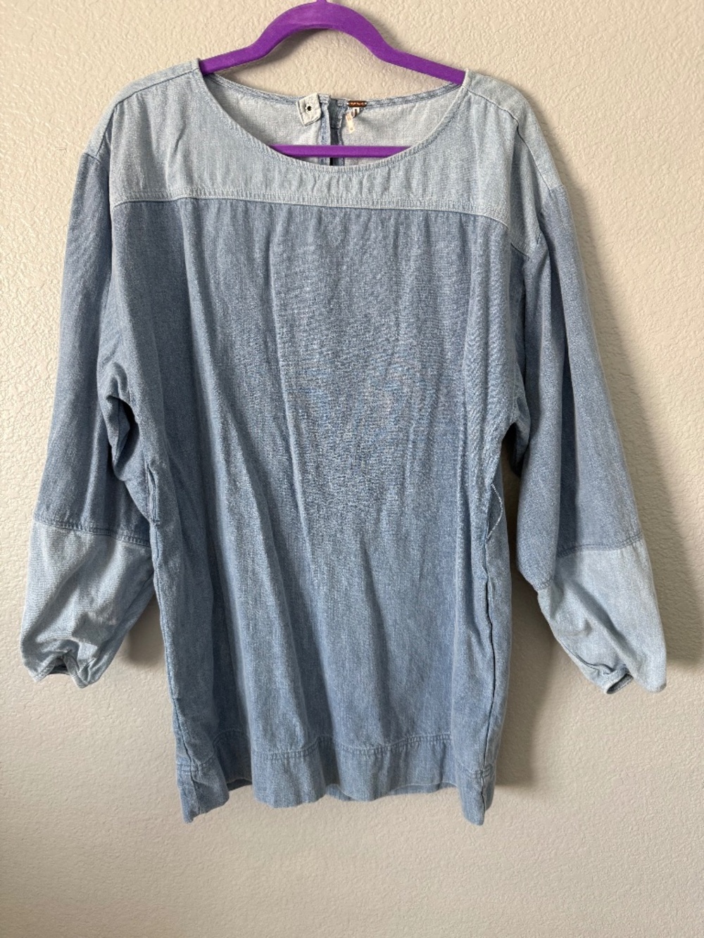 Free People Denim Belted Shirt/Dress (see description for more details) Size M